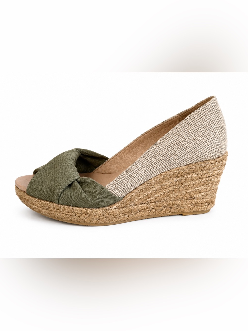 Gaimo Espadrille Wedge Peep-Toe Wedge | Made in Spain | Size 38